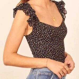Reformation Lisbon Top in Confetti Size 6
